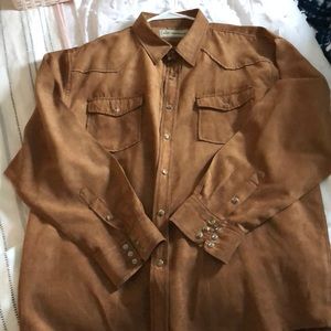 Sueded Country shirt xl